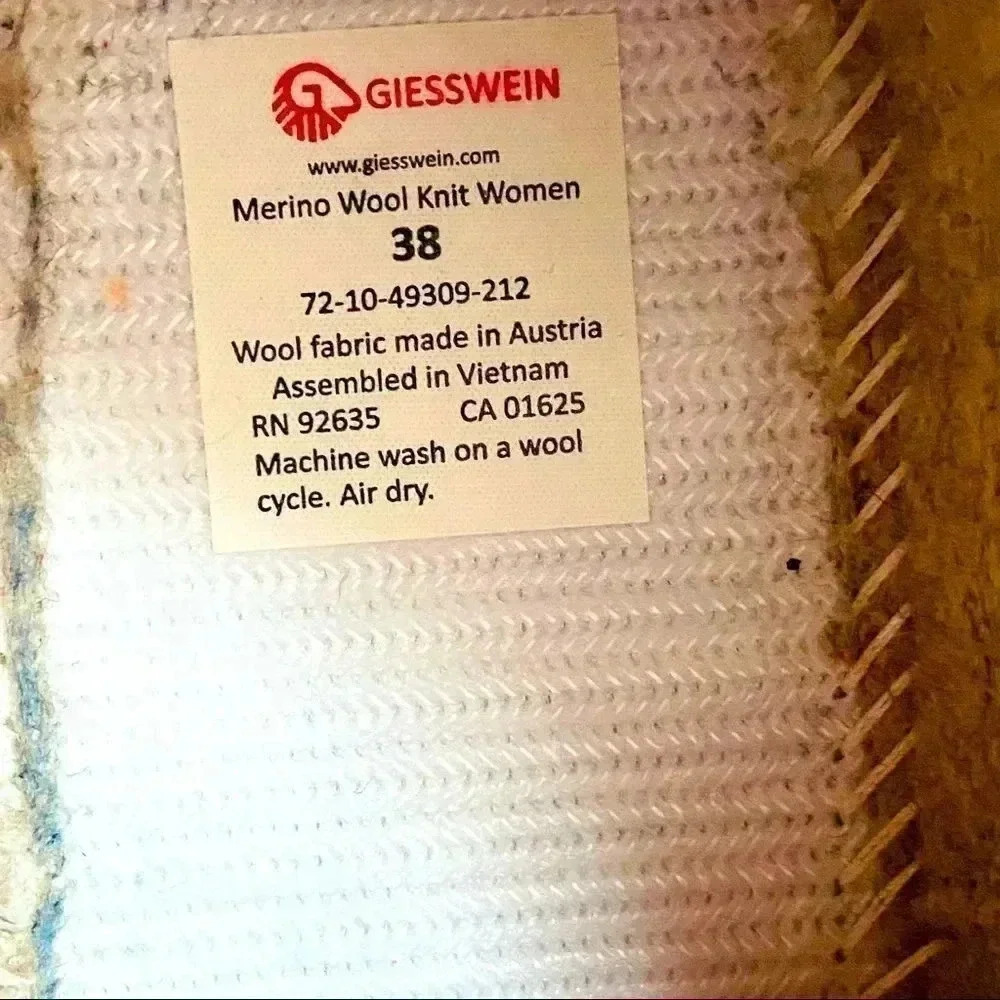 Giesswein Merino Wool Knit Women’s Shoes - Picture 8 of 9